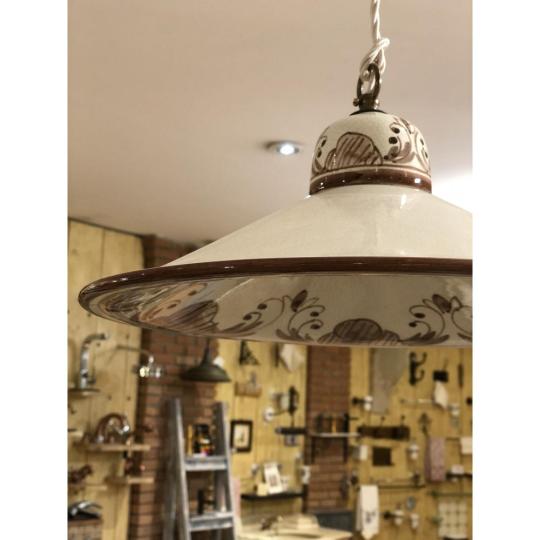 rustikalne keramicke lampy lameridiana bytovy obchod cotto tehlovy efekt zavesenie vzorovany vidiecky dom jedalensky stol.jpg